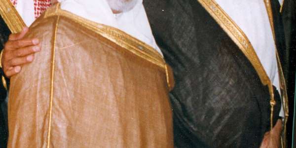 الدكتور محمد عبده يماني برفقة الملك عبدالله